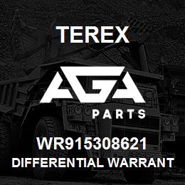 WR915308621 Terex DIFFERENTIAL WARRANTY | AGA Parts