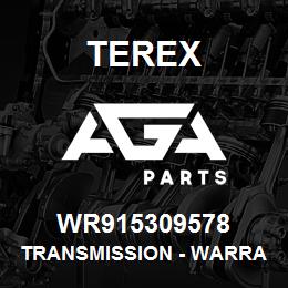 WR915309578 Terex TRANSMISSION - WARRANTY REB. | AGA Parts