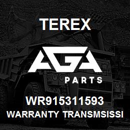 WR915311593 Terex WARRANTY TRANSMSISSION | AGA Parts