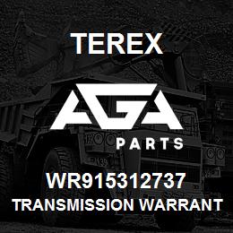 WR915312737 Terex TRANSMISSION WARRANTY | AGA Parts