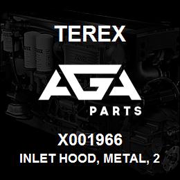 X001966 Terex INLET HOOD, METAL, 2.5" | AGA Parts