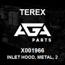 X001966 Terex INLET HOOD, METAL, 2.5" | AGA Parts