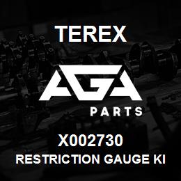 X002730 Terex RESTRICTION GAUGE KIT | AGA Parts