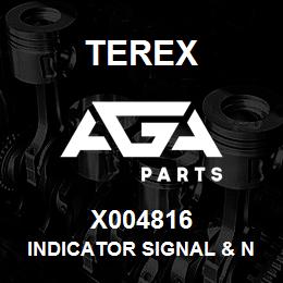 X004816 Terex INDICATOR SIGNAL & NUT AY. | AGA Parts