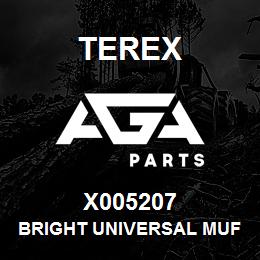 X005207 Terex BRIGHT UNIVERSAL MUFFLER | AGA Parts