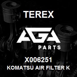 X006251 Terex KOMATSU AIR FILTER KIT | AGA Parts