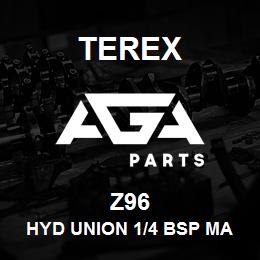 Z96 Terex HYD UNION 1/4 BSP MALE X 1/2 BSP MALE | AGA Parts