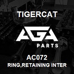 AC072 Tigercat RING,RETAINING INTERNAL 72MM BORE | AGA Parts
