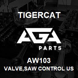 AW103 Tigercat VALVE,SAW CONTROL USE AW118 | AGA Parts