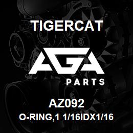 AZ092 Tigercat O-RING,1 1/16IDX1/16CS BUNA | AGA Parts