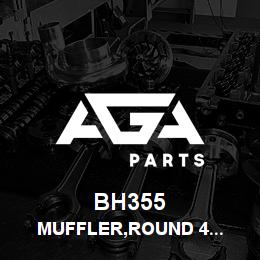 BH355 Tigercat MUFFLER,ROUND 4'' INLET&OUTLET SAME END | AGA Parts