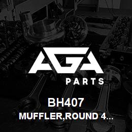 BH407 Tigercat MUFFLER,ROUND 4'' END INLET/SIDE OUTLET | AGA Parts