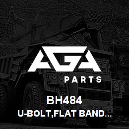 BH484 Tigercat U-BOLT,FLAT BAND PLATED | AGA Parts