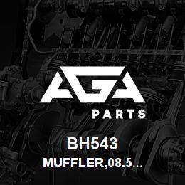 BH543 Tigercat MUFFLER,08.5'' BODY, 4''ID OFFSET ENDS | AGA Parts