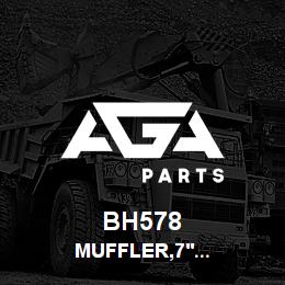 BH578 Tigercat MUFFLER,7'' ROUND-4''INLET/OUTLET | AGA Parts