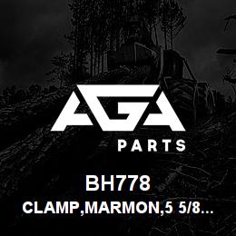 BH778 Tigercat CLAMP,MARMON,5 5/8''IDX7/16'' WIDE,SS | AGA Parts