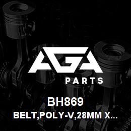 BH869 Tigercat BELT,POLY-V,28MM X 1600MM X 8RIB | AGA Parts