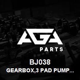 BJ038 Tigercat GEARBOX,3 PAD PUMP DRIVE | AGA Parts