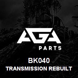 BK040 Tigercat TRANSMISSION REBUILT | AGA Parts