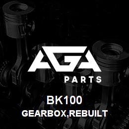 BK100 Tigercat GEARBOX,REBUILT | AGA Parts