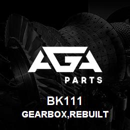 BK111 Tigercat GEARBOX,REBUILT | AGA Parts
