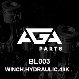 BL003 Tigercat WINCH,HYDRAULIC,40K,PISTON MOTOR | AGA Parts