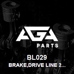 BL029 Tigercat BRAKE,DRIVE LINE 2'' SPLINE 604C/610C | AGA Parts