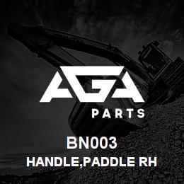 BN003 Tigercat HANDLE,PADDLE RH | AGA Parts