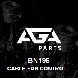 BN199 Tigercat CABLE,FAN CONTROL PUSH/PULL 180''LG | AGA Parts