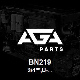 BN219 Tigercat 3/4'',U-CHANNEL,RUBBER | AGA Parts