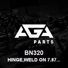 BN320 Tigercat HINGE,WELD ON 7.87 OVERALL(KANBAN ITEM) | AGA Parts