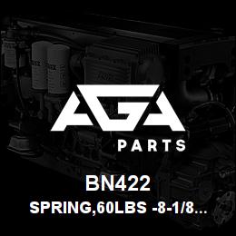 BN422 Tigercat SPRING,60LBS -8-1/8 STROKE GAS | AGA Parts