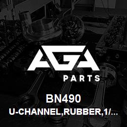 BN490 Tigercat U-CHANNEL,RUBBER,1/2'' W/SEAL | AGA Parts