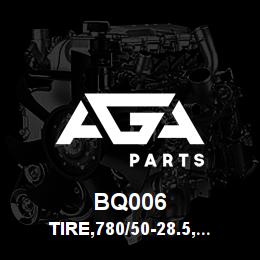 BQ006 Tigercat TIRE,780/50-28.5,24PR,FOREST KING TRS2 | AGA Parts