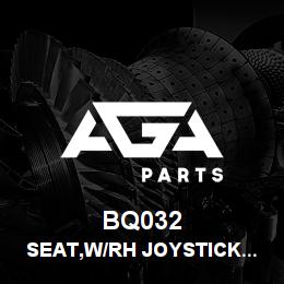 BQ032 Tigercat SEAT,W/RH JOYSTICK CONTROL CARRIER | AGA Parts