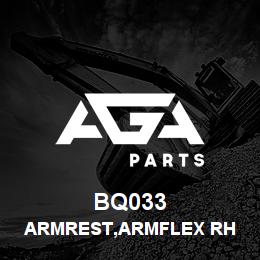 BQ033 Tigercat ARMREST,ARMFLEX RH | AGA Parts