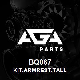 BQ067 Tigercat KIT,ARMREST,TALL | AGA Parts