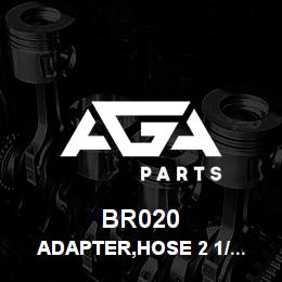 BR020 Tigercat ADAPTER,HOSE 2 1/2ID ABS RD | AGA Parts