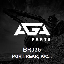 BR035 Tigercat PORT,REAR, A/C COMPRESSOR, STRAIGHT | AGA Parts