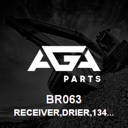 BR063 Tigercat RECEIVER,DRIER,134 WITH RELIEF VALVE | AGA Parts