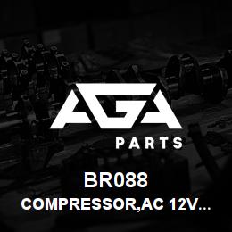 BR088 Tigercat COMPRESSOR,AC 12V R134A 2/PAD MT | AGA Parts