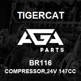 BR116 Tigercat COMPRESSOR,24V 147CC/REV SELTEC A/C | AGA Parts
