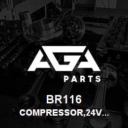 BR116 Tigercat COMPRESSOR,24V 147CC/REV SELTEC A/C | AGA Parts