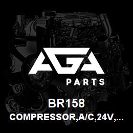 BR158 Tigercat COMPRESSOR,A/C,24V,PAD MOUNT | AGA Parts