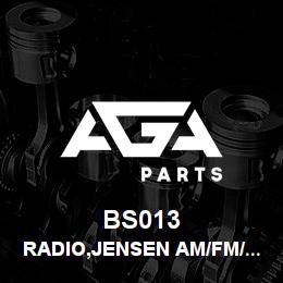 BS013 Tigercat RADIO,JENSEN AM/FM/CD/WB/RBDS | AGA Parts