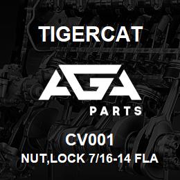 CV001 Tigercat NUT,LOCK 7/16-14 FLANGE | AGA Parts