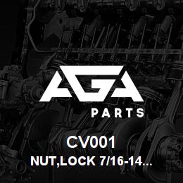CV001 Tigercat NUT,LOCK 7/16-14 FLANGE | AGA Parts