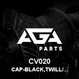 CV020 Tigercat CAP-BLACK,TWILL/BLACK MESH TIGERCAT | AGA Parts