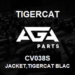 CV038S Tigercat JACKET,TIGERCAT BLACK USA,MEDIUM | AGA Parts