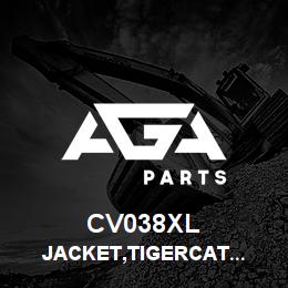 CV038XL Tigercat JACKET,TIGERCAT BLACK USA,SMALL | AGA Parts